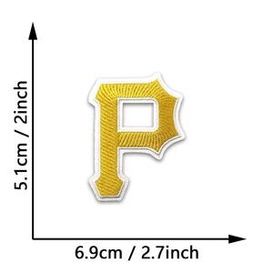 Vintage Pittsburgh Pirates MLB Patches DIY Baseball All Teams Embroidered PITT